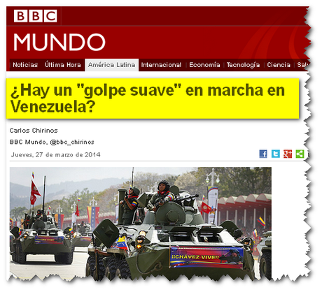 BBC Mundo en la majomía del golpe suave en Venezuela