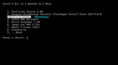 Hiren's Boot IV: Dos Programs (Backup Tools)
