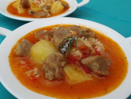 Caldereta de cordero con patatas olla GM