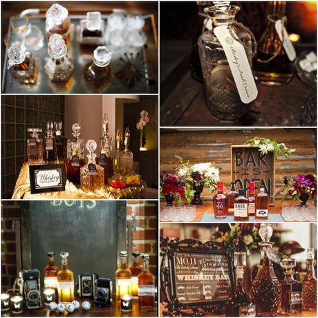 Wedding inspiration. Liqueour bar
