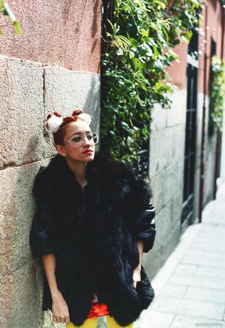 Pom Poms and feature! humana_coat_yellow_aminta-11