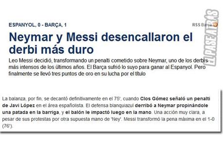 La prensa culé tras el Español-Barcelona