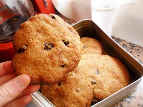 Galletas con arandanos y pepitas de chocolate blanco