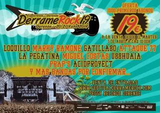 Derrame Rock 2014: Loquillo, La Pegatina, Attaque 77, Miguel Costas, Uzzhuaia...