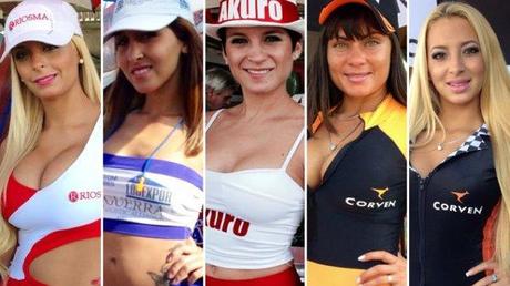 Las promotoras más lindas calientan la pista del Turismo Carretera en Concordia