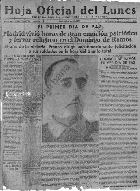 Estampas. Madrid en Guerra. 1º de abril de 1939