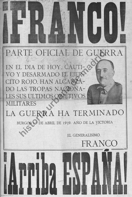 Estampas. Madrid en Guerra. 1º de abril de 1939
