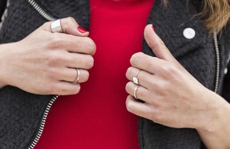 street style barbara crespo black red contrast maystar zara sheinside fashion blogger outfit blog de moda