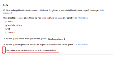 Google + muestra ahora el nº de visitas a nuestra página de G+