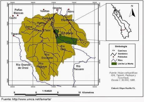 Refugio de Vida Silvestre La Marta -Senderos- (Pejibaye de Jiménez de Cartago) Refugio de Vida Silvestre La Marta -Senderos- (Pejibaye de Jiménez de Cartago)