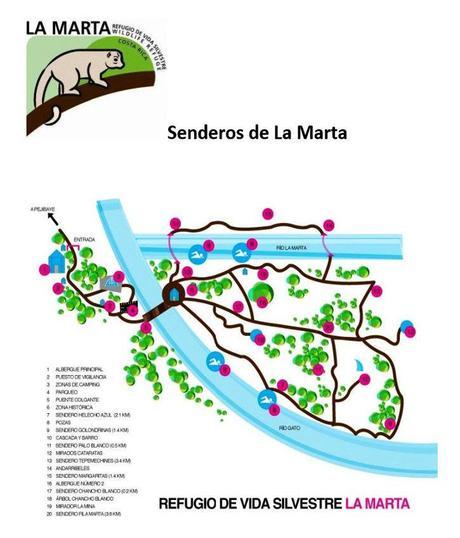 Refugio de Vida Silvestre La Marta -Senderos- (Pejibaye de Jiménez de Cartago) Refugio de Vida Silvestre La Marta -Senderos- (Pejibaye de Jiménez de Cartago)
