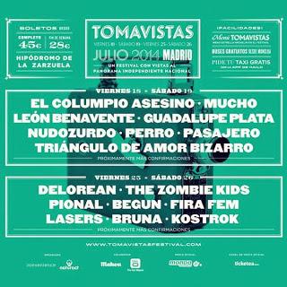 Tomavistas Fest Madrid: El Columpio Asesino, León Benavente, The  Zombie Kids, Delorean...