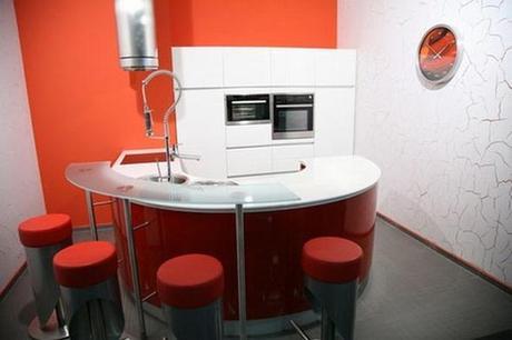 Cocinas pequeñas y  modernas con barra