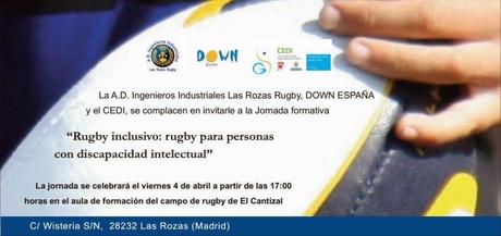 Convenio de colaboración club de rugby AD Ingenieros Industriales de Las Rozas con la Fundación Down