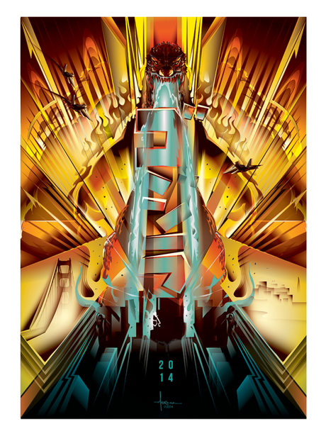 FANTASTICA COLECCION DE POSTERS FAN-ART DE GODZILLA