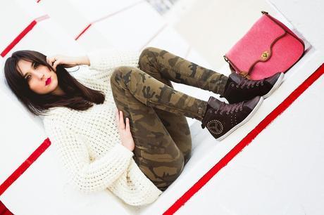 Mixed Prints For A Sporty Chic Look