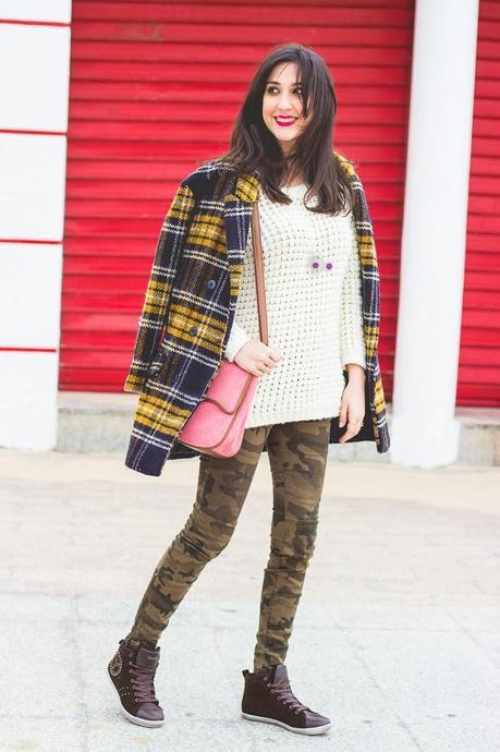 Mixed Prints For A Sporty Chic Look