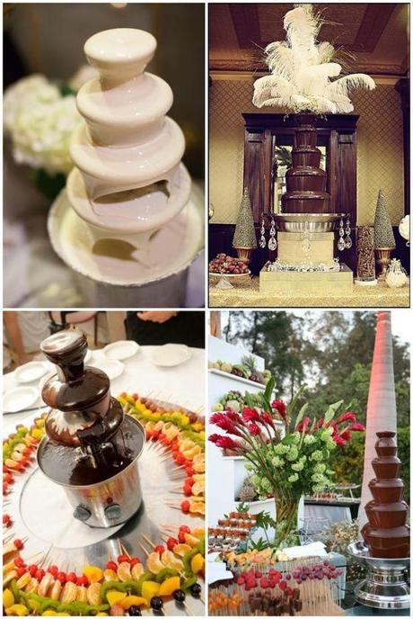 fuentes de chocolate para bodas y eventos
