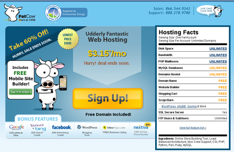 Como contratar Hosting en iPage y FatCow