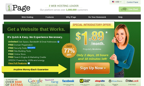 Como contratar Hosting en iPage y FatCow