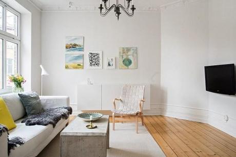 Una mesa de centro de cemento muebles originales cemento madera decoración nórdica escandinava decoración diseño nórdico deco con cemento diy cemento en interiores blog estilo nórdico accesorios de cemento deco 