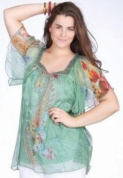 BLUSAS DE GASA PARA GORDITAS