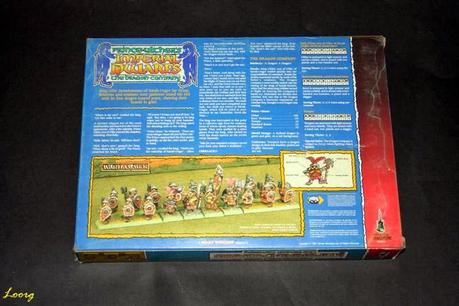 contraportada de la caja RRD7 - Prince Ulther’s Imperial Dwarfs - The Dragon Company
