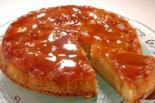 TORTA AL REVES DE DURAZNO