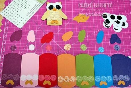 Cajitas con forma de buho