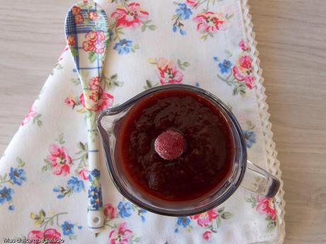 Fiambre de Carne con salsa de frambuesa