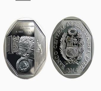 Atención Lima provincias: BCR PONE EN CIRCULACION MONEDA DE UN SOL ALUSIVA A LA CIUDADELA DE CARAL