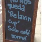 Humor: pizarras divertidas en las tiendas españolas Humor: pizarras divertidas en las tiendas españolas