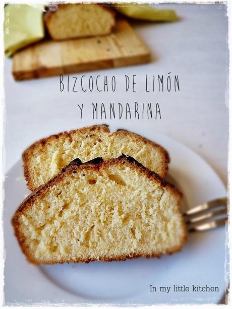 Bizcocho de limón y mandarina