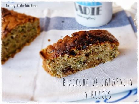 Bizcocho de calabacin y nueces