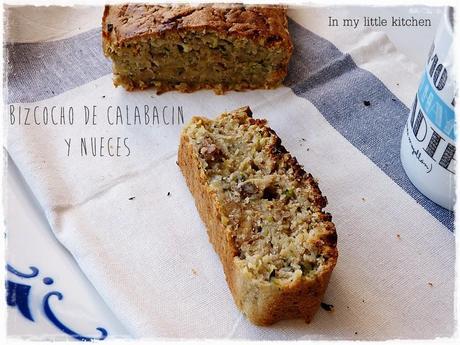 Bizcocho de calabacin y nueces