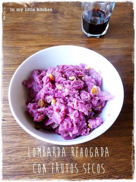 Lombarda rehogada con frutos secos