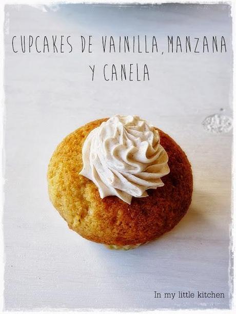Cupcakes de vainilla, manzana y canela