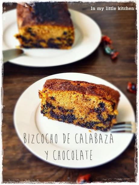 Bizcocho de calabaza y chocolate
