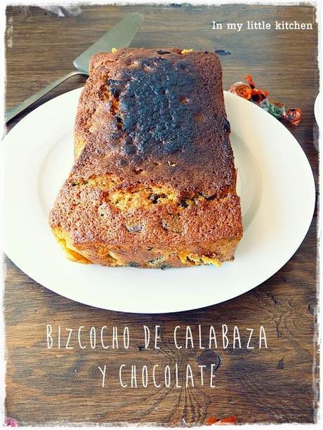 Bizcocho de calabaza y chocolate