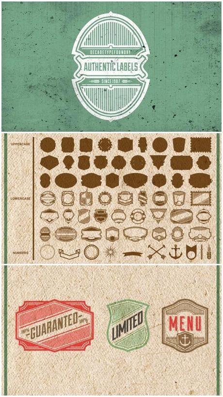 Typography. Authentic Labels by Agung Gumilang Sugih