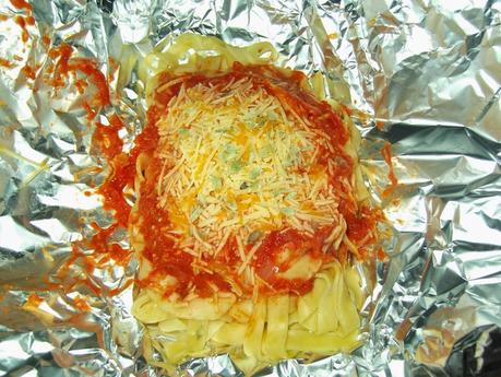 TALLARINES EN PAPILLOTE