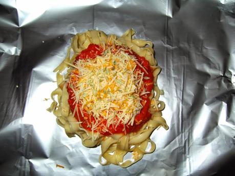 TALLARINES EN PAPILLOTE