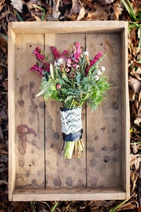 Ramo de novia campestre Ramo de novia natural