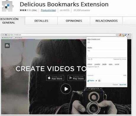 Delicious Bookmark Extension Google Chrome