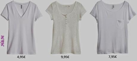 Camisetas blancas de nueva temporada