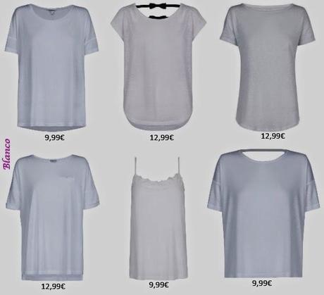 Camisetas blancas de nueva temporada