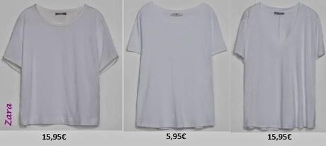 Camisetas blancas de nueva temporada