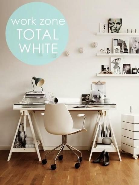 Inspiración: Un despacho de estilo nórdico TOTAL WHITE