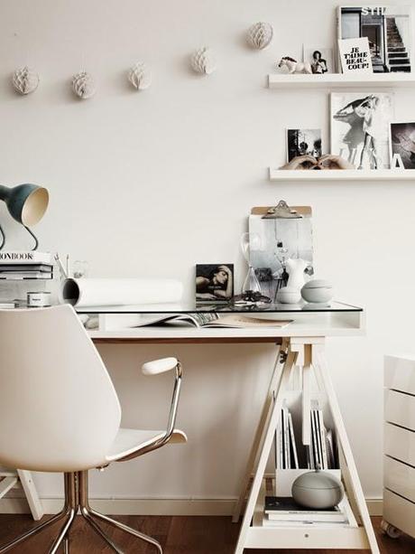 Inspiración: Un despacho de estilo nórdico TOTAL WHITE