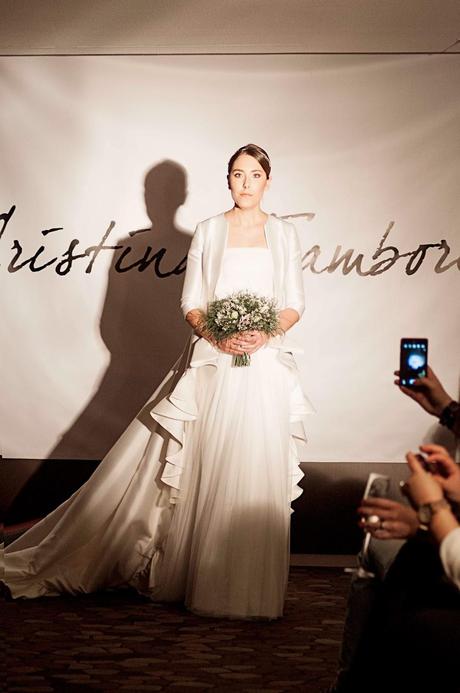 La joven diseñadora Cristina Tamborero presenta en Barcelona su exclusiva colección de boda y fiesta 2014